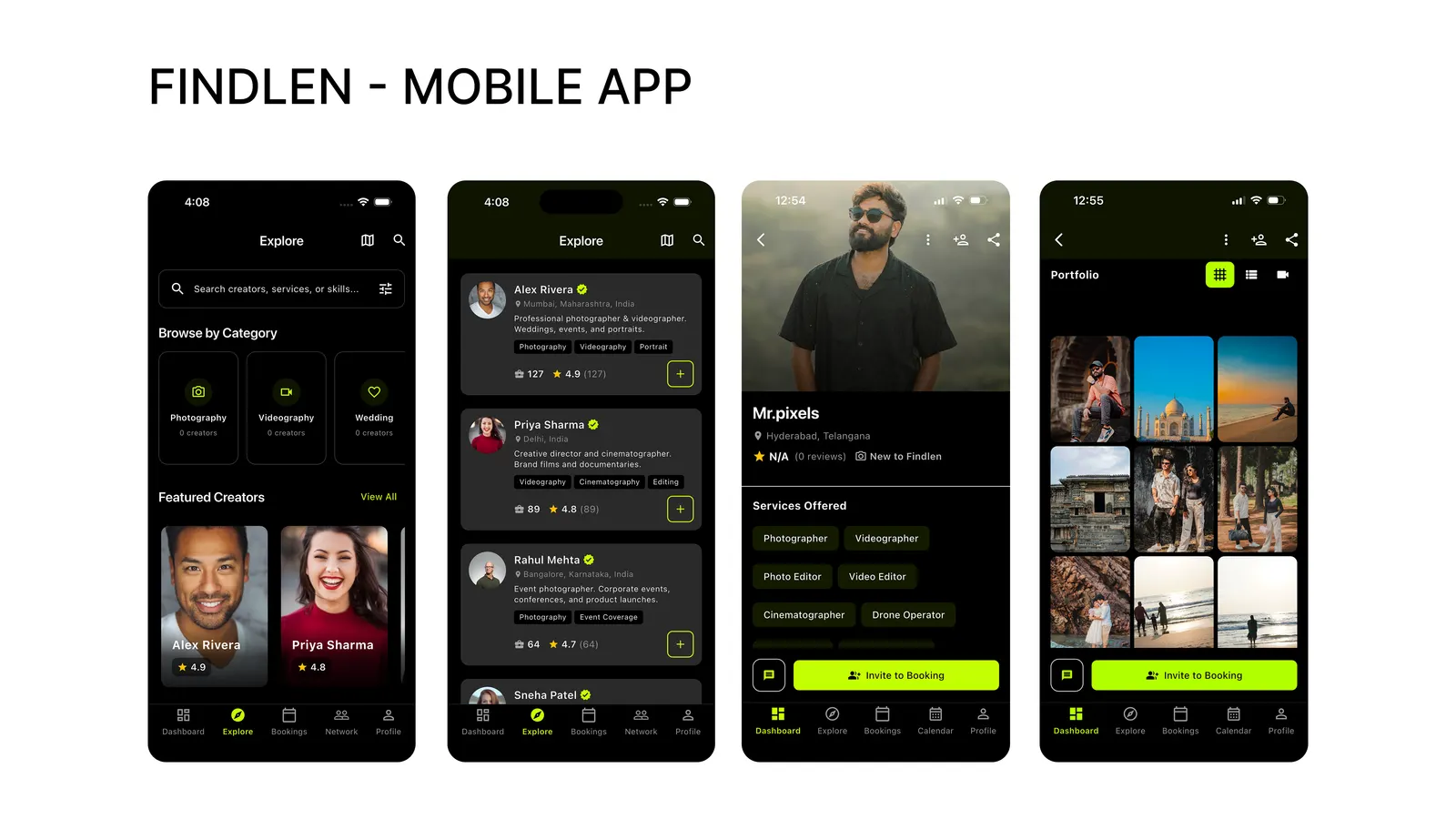 Findlen mobile app experience