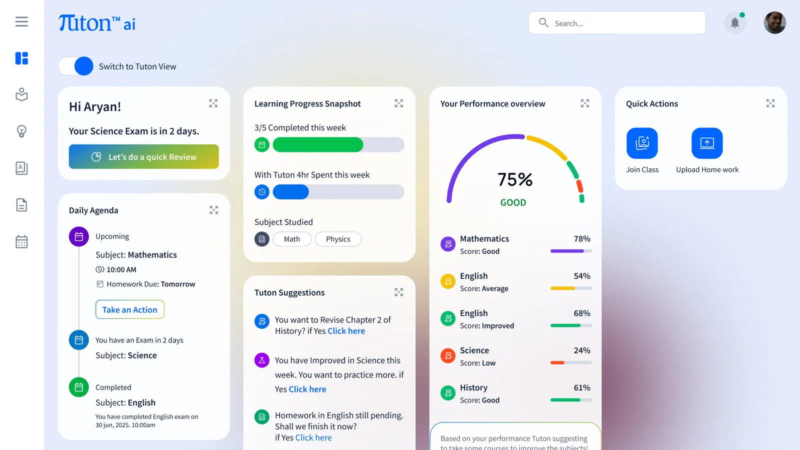AI classroom and institutional learning context